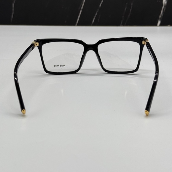NEW MIU MIU EYEGLASSES VMU 08X 16K1O1 WOMEN SQUARE MU08XV 16K1O1 BLACK EYEWEAR main image 5